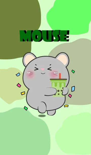 [LINE着せ替え] Mouse Like Green Color Theme (JP)の画像1
