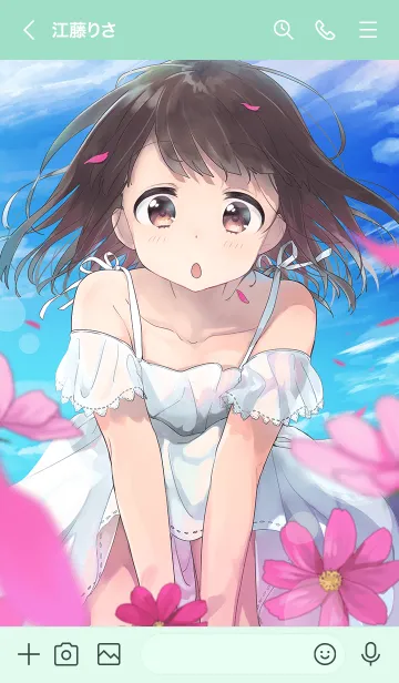 [LINE着せ替え] コスモス畑とくるみちゃん。〈改訂版〉の画像3