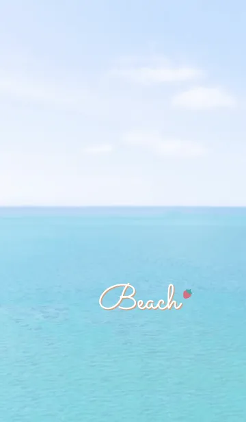 [LINE着せ替え] 海と空 いちご'オレンジ'の画像1