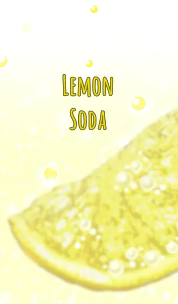 [LINE着せ替え] レモンソーダ(シンプル)の画像1