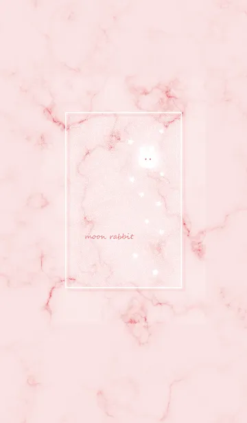 [LINE着せ替え] マーブルと月ウサギ★ベビーピンク02_1の画像1
