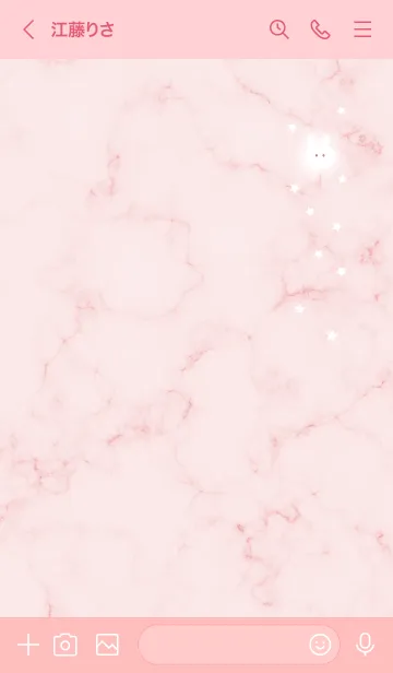 [LINE着せ替え] マーブルと月ウサギ★ベビーピンク02_1の画像3