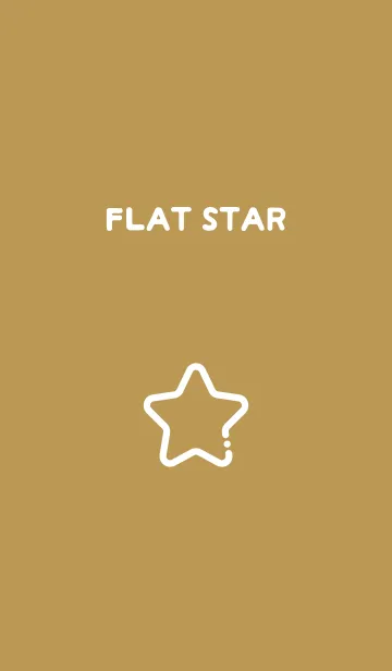 [LINE着せ替え] FLAT STAR / Khakiの画像1