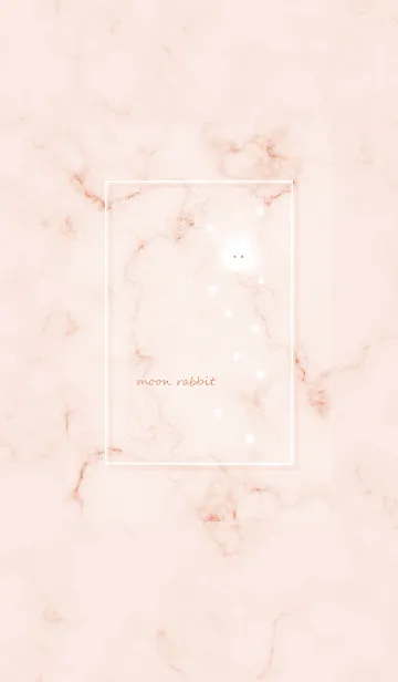 [LINE着せ替え] マーブルと月ウサギ★オレンジ03_1の画像1