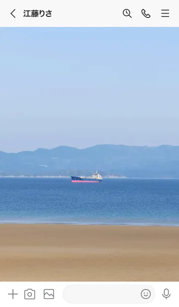 [LINE着せ替え] Photo-海と船の画像3