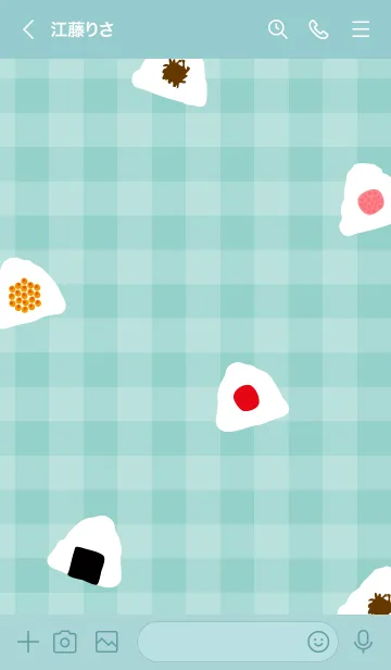 [LINE着せ替え] おにぎり たくさん23の画像3