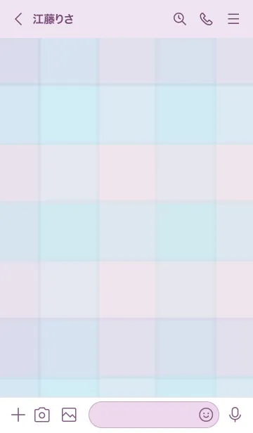 [LINE着せ替え] チェック柄 くすみカラー8の画像3