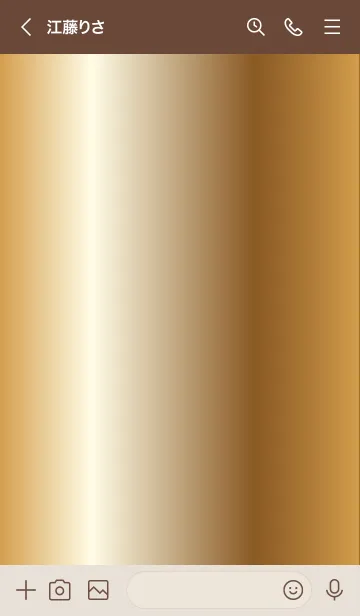 [LINE着せ替え] Simple Gradation -GOLD 12-の画像3