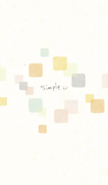 [LINE着せ替え] 水彩 暖かい色 四角14の画像1