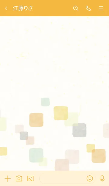 [LINE着せ替え] 水彩 暖かい色 四角14の画像3