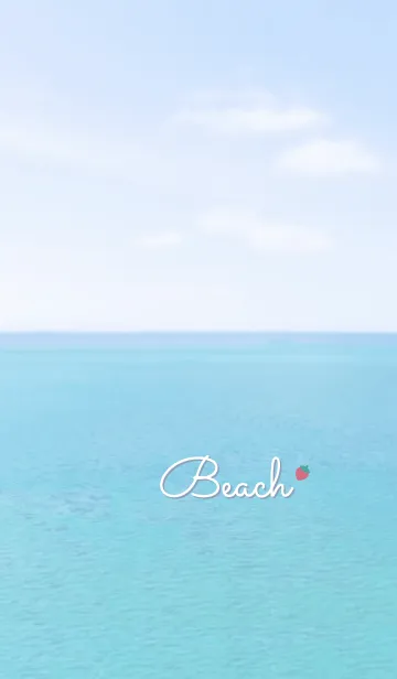 [LINE着せ替え] 海と空 いちご'ブルー'の画像1