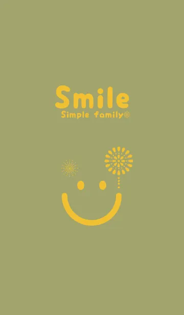 [LINE着せ替え] スマイル＆花火-柳茶の画像1