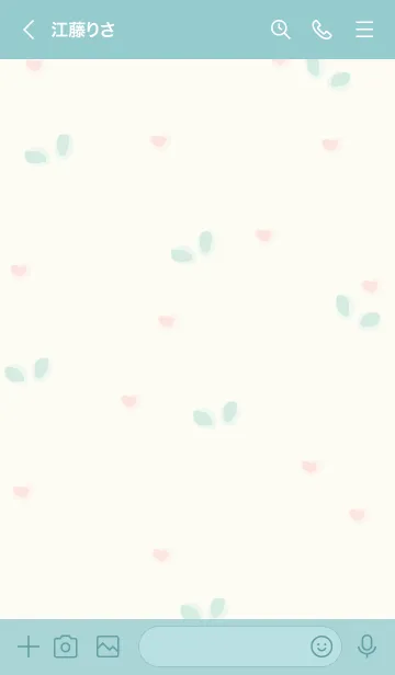 [LINE着せ替え] Beautiful flowers themeの画像3