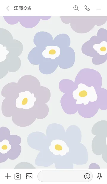 [LINE着せ替え] 北欧風 かわいい花10の画像3