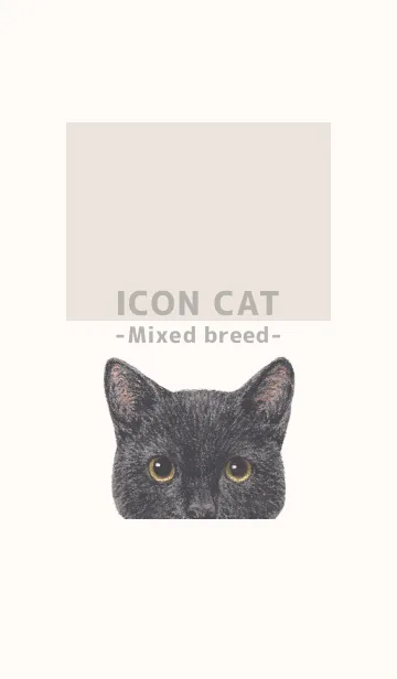 [LINE着せ替え] ICON CAT - ミックス - BEIGE/07の画像1