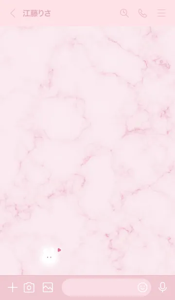 [LINE着せ替え] ウサギとマーブル♥ピンク06_1の画像3