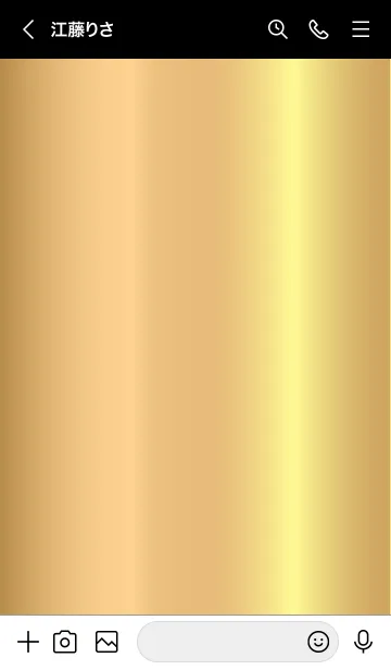 [LINE着せ替え] Simple Gradation -GOLD 13-の画像3