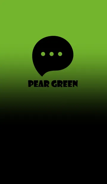 [LINE着せ替え] Black & Pear Green Theme V2 (JP)の画像1