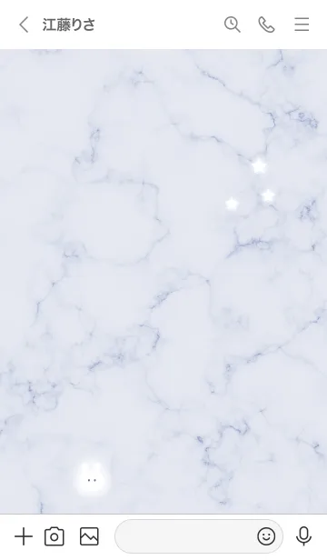 [LINE着せ替え] マーブルと月ウサギ2★ウィスタリア02_1の画像3