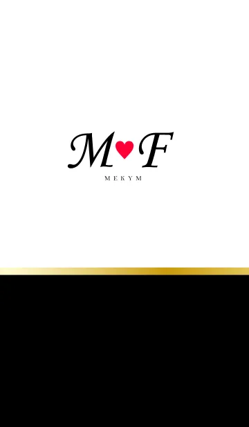 [LINE着せ替え] LOVE-INITIAL M&F イニシャル 4の画像1