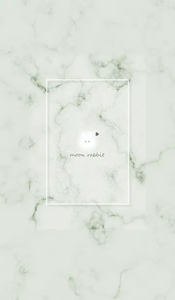 [LINE着せ替え] ウサギとマーブル♥グリーン04_1の画像1