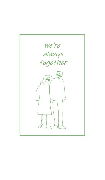 [LINE着せ替え] We're always together / pastelgreenの画像1