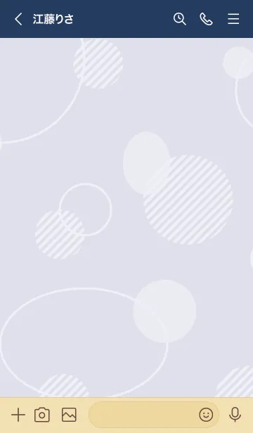 [LINE着せ替え] 白いおしゃれな丸18の画像3