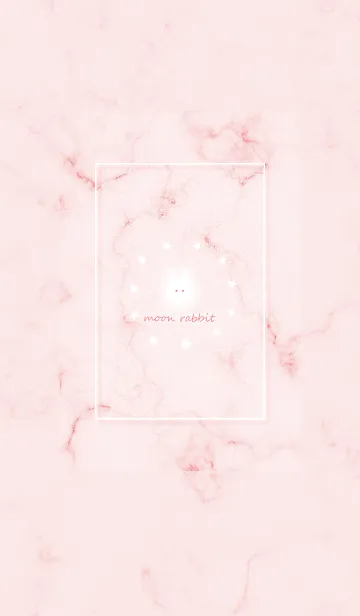 [LINE着せ替え] マーブルと月ウサギ2★ベビーピンク03_1の画像1