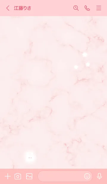 [LINE着せ替え] マーブルと月ウサギ2★ベビーピンク03_1の画像3