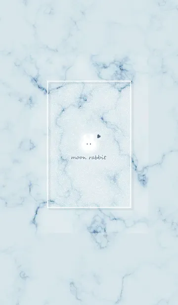 [LINE着せ替え] ウサギとマーブル♥ブルー01_1の画像1