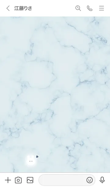 [LINE着せ替え] ウサギとマーブル♥ブルー01_1の画像3