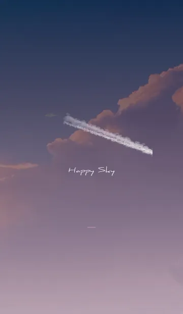 [LINE着せ替え] ネイビーピンク : Happy skyの画像1