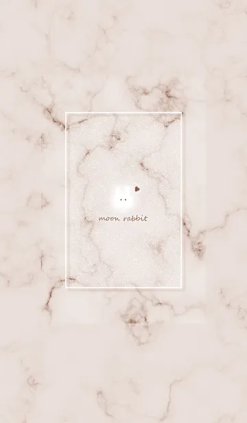 [LINE着せ替え] ウサギとマーブル♥ブラウン03_1の画像1