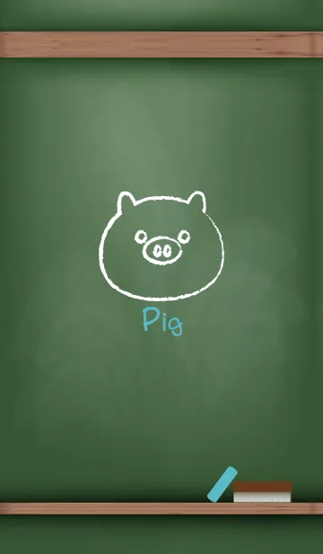[LINE着せ替え] blackboard Pig 78の画像1