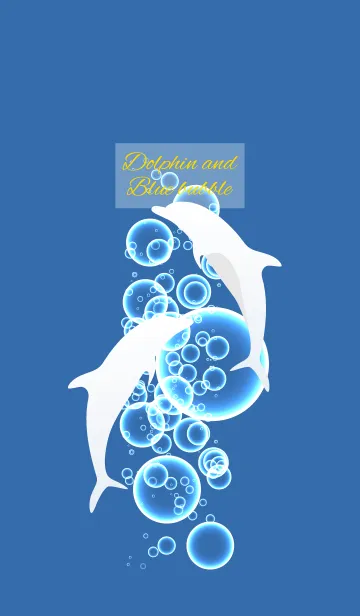 [LINE着せ替え] dolphin and Blue bubble 47の画像1