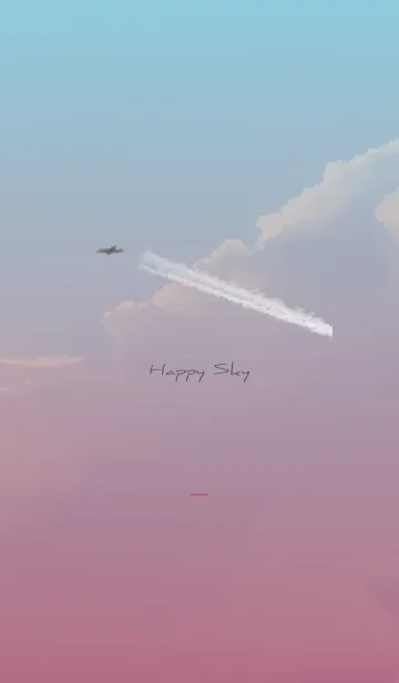 [LINE着せ替え] ピンク青 : Happy skyの画像1