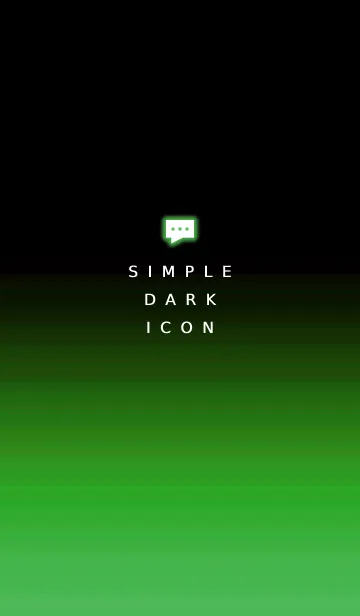 [LINE着せ替え] シンプル ダーク アイコン 32の画像1