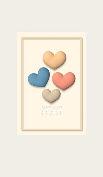 [LINE着せ替え] Cute Cute Heart 4の画像1