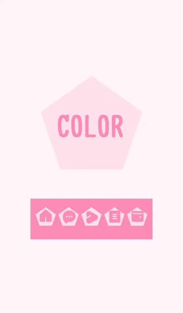 [LINE着せ替え] pink color I01の画像1