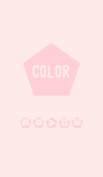[LINE着せ替え] pink color I02の画像1