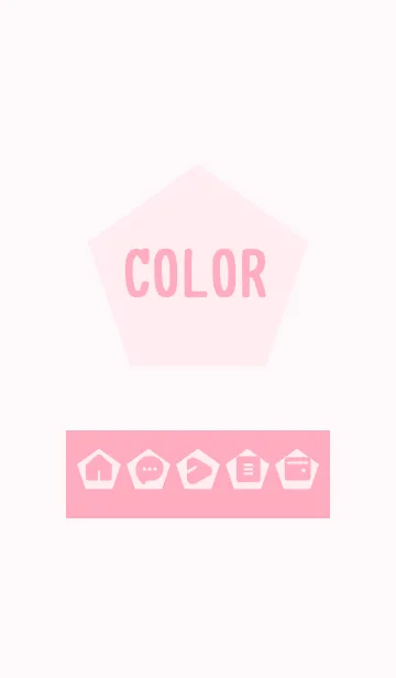 [LINE着せ替え] pink color I04の画像1