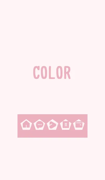 [LINE着せ替え] pink color I05の画像1
