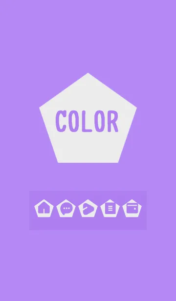 [LINE着せ替え] purple color I01の画像1