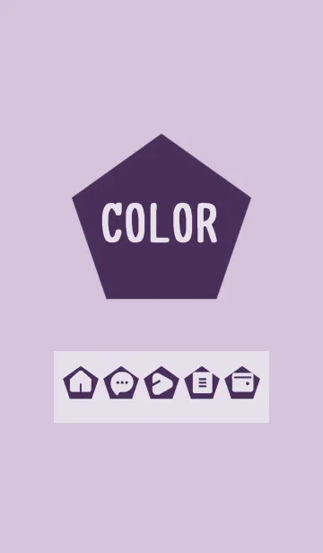 [LINE着せ替え] purple color I05の画像1