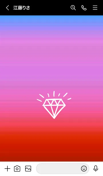 [LINE着せ替え] グラデーション ダイアモンド  150の画像3