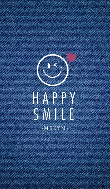 [LINE着せ替え] HAPPY SMILE DENIM-HEART 19の画像1