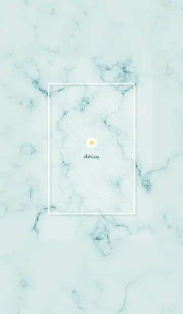 [LINE着せ替え] マーブルとデイジー♦ブルーグリーン02_1の画像1