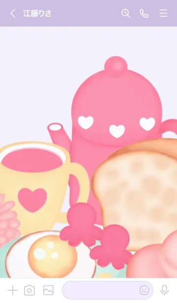 [LINE着せ替え] Sweet breakfast 3の画像3