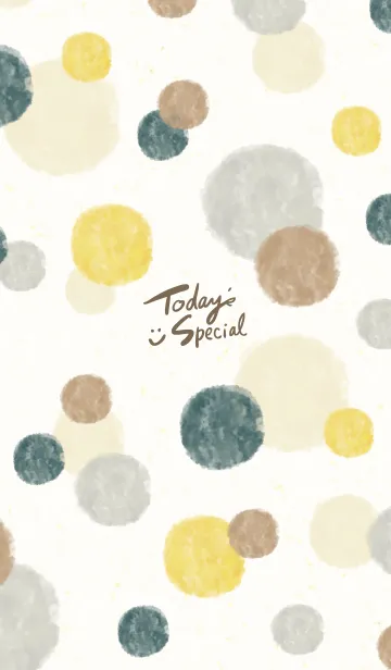 [LINE着せ替え] 水彩丸 茶グレー10の画像1