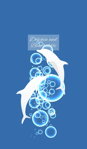 [LINE着せ替え] dolphin and Blue bubble 48の画像1